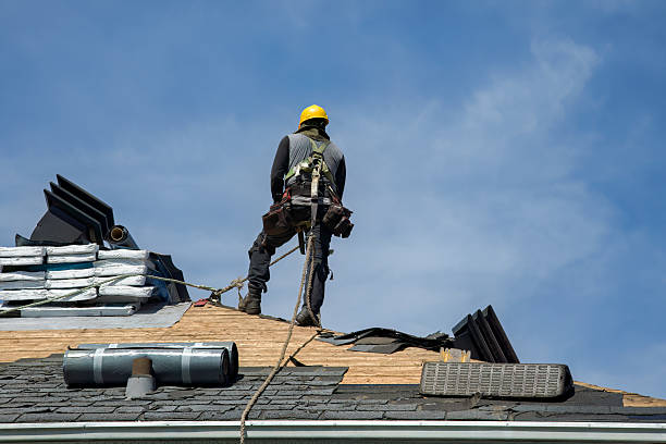 Professional Roofing technician working in Somersworth, NH